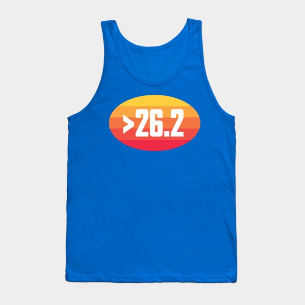 >26.2 Ultra Running Ultra Marathon Tank Top by PodDesignShop